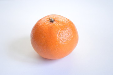 fresh orange on white background