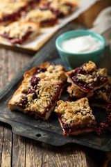 Homemade berry pie