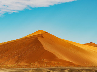 Fototapeta na wymiar Amazing desert landscape around Sossuvlei in Namibia, Africa Salt pan of Sossusvlei. Namibia. Africa.