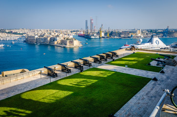 View of the port of Valletta, Malta