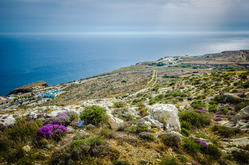 Landscape of Malta Island