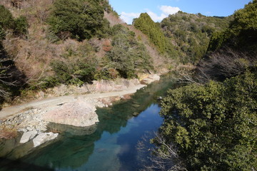 Fototapeta na wymiar 青い湖