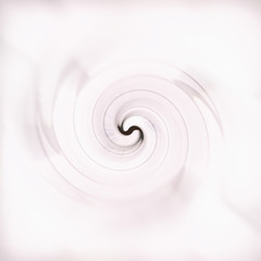 Spiral movement. Line rotation. White, beige and brown colors. Abstract design.