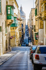 Fototapeta na wymiar Streets of Valletta, Malta