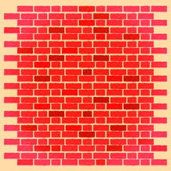 Brick wall background vector illustration flat desing