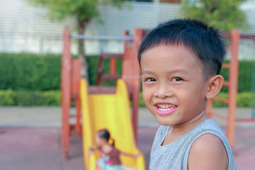 Fototapeta na wymiar Little asian child.