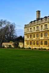 Fototapeta na wymiar British Travel and History - Elite Educational Institution - The University of Cambridge in Winter.