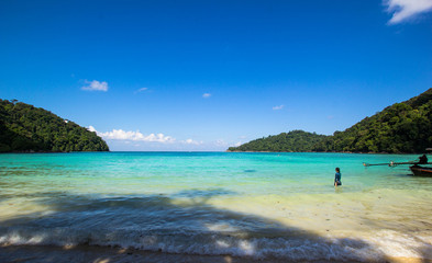 Wonderful turqoise sea at Andaman sea