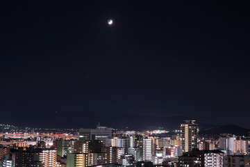 Obraz premium 福岡シーサイドももち 夜景風景