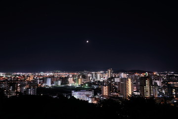 Fototapeta premium 福岡シーサイドももち 夜景風景