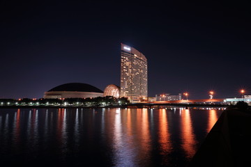 福岡シーサイドももち　夜景風景