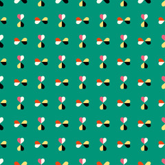 Consecutive heart background. Seamless pattern.Vector. 連続したハートのパターン