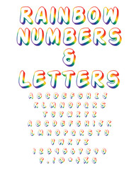 Alphabet-Colorful Alphabet And Numbers