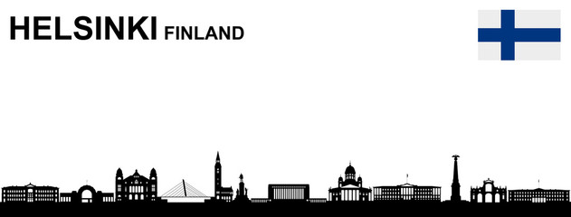Fototapeta premium Helsinki Silhouette