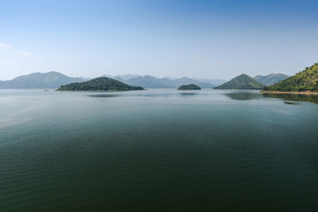 lake and the mountains