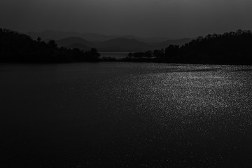 Misty Sky on the lake
