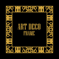Fototapeta premium Art Deco Retro Frame