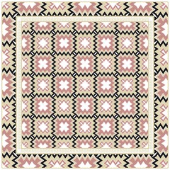 Abstract Geometric Pattern Paper For Scrapbook. Vector Illustration. Vector Illustration For Fashion Design And Background