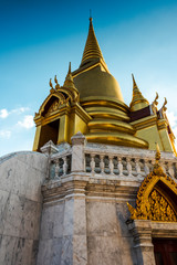 pagoda in wat tri thotsathep worawihan  thailand