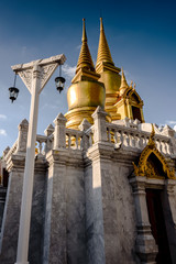 Wat Tri pagoda from temple in bangkok thailand