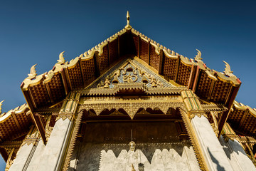 facade temple in thailand