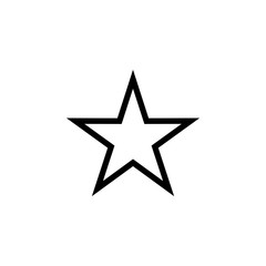 Star Icon vector. Star vector icon. Star Icon in trendy flat style isolated on white background. Rating symbol for web design