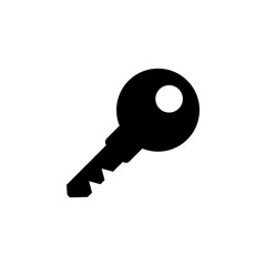 Key icon vector. Key vector icon. Key symbol for web site design