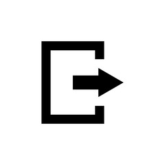 exit icon. logout icon. sign out icon