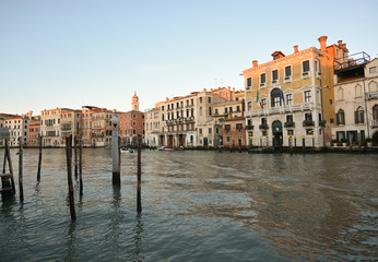 Naklejka premium I always have beautiful and romantic Venice, The Grand Canal in the Rialto district