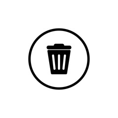 Trash icon vector. trash can icon. Delete icon vector