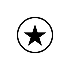 Star Icon vector. Star vector icon. Star Icon in trendy flat style isolated on white background. Rating symbol for web design