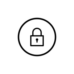 Lock icon vector. Encryption icon. Lock Icon in trendy flat style isolated. Security symbol