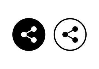 share icon vector. Share vector icon