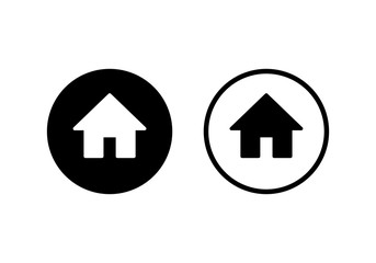 Home icon vector. House vector icon
