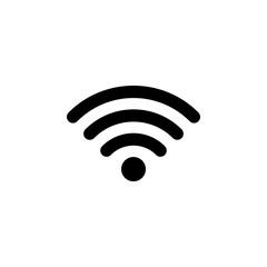 wifi icon vector. signal vector icon. Wireless and wifi icon or sign for remote internet access