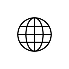 Web icon vector. Web icon page symbol for your web design. Internet world vector