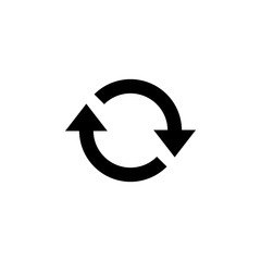 Update icon vector. Reload symbol. refresh icon