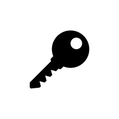 Key icon vector. Key vector icon. Key symbol for web site design