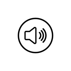 Speaker icon vector. Volume icon. Loudspeaker icon vector