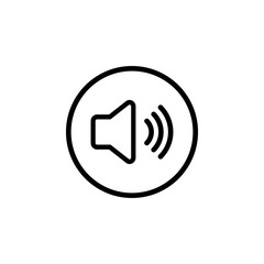 Speaker icon vector. Volume icon. Loudspeaker icon vector