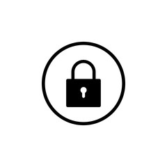 Lock icon vector. Encryption icon. Lock Icon in trendy flat style isolated. Security symbol