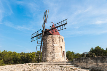 Windmühle von Daudet in Südfrankreich
