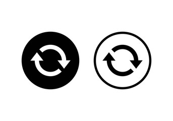 Refresh icon vector. Reload icon vector. Update icon.