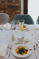 finger food restaurant table food dish dinner