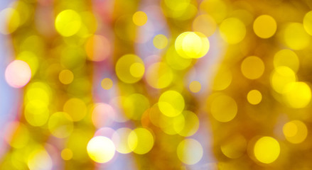 Obraz premium Abstract background with golden bokeh, luminous. Preparation for design_