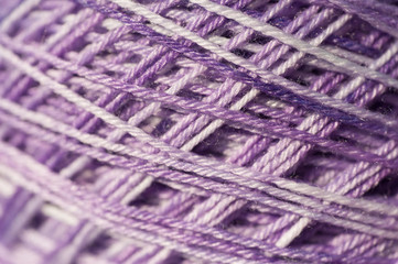 Seamless knitted patterns in pastel colors fragment of ready handmade cloth and melange colored yarn