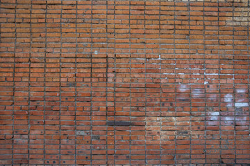 Texture of red brickwork
