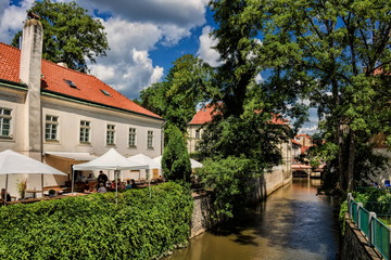 Fototapeta premium Praga, kanał