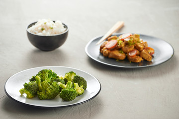 Delicious soy sauce chicken with rice - asian food style