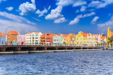 Meubelstickers Curaçao eiland, West-Indië, Caribisch Nederland © elvirkin